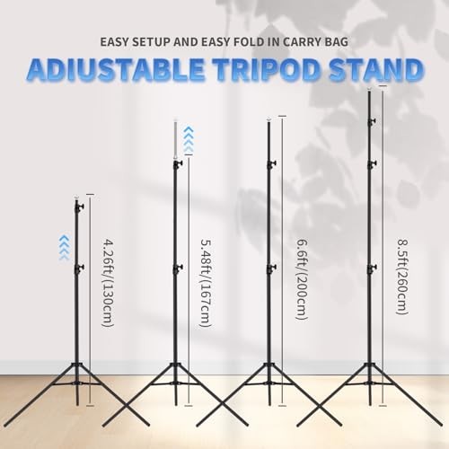 Backdrop Stand, 8.5x10ft(2.6x3m) Photo Studio 8.5x10ft Backdrop Stand