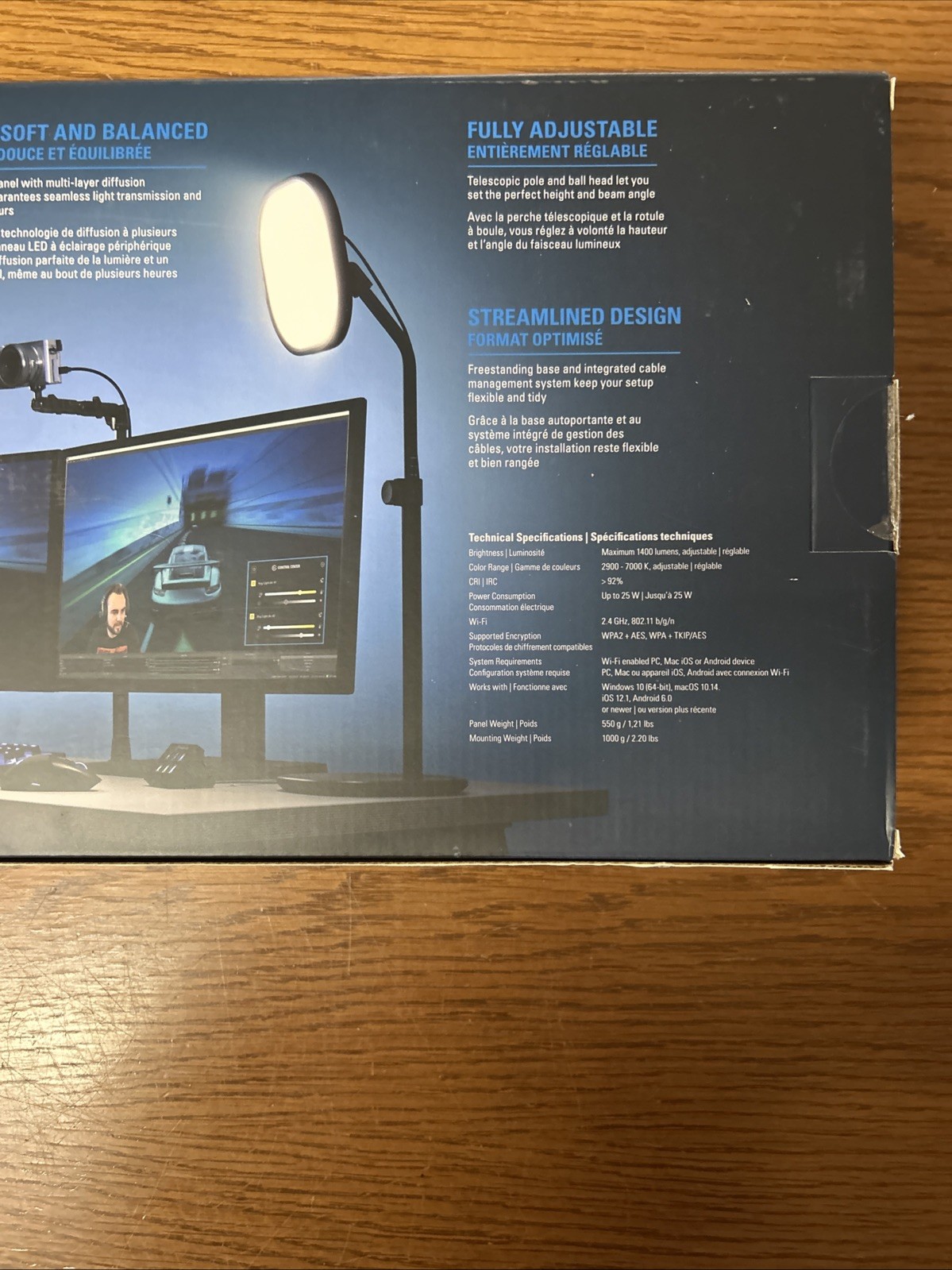 Elgato Key Light Air LED Panel 1400 Lumens Desk Lighting Wi-Fi Enabled In Box