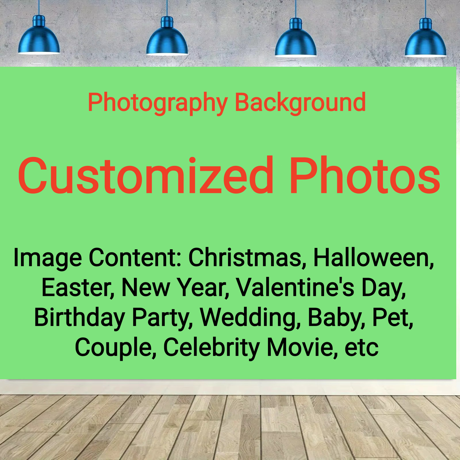 Customized Photography Background for Birthday Party Wedding Halloween New Year