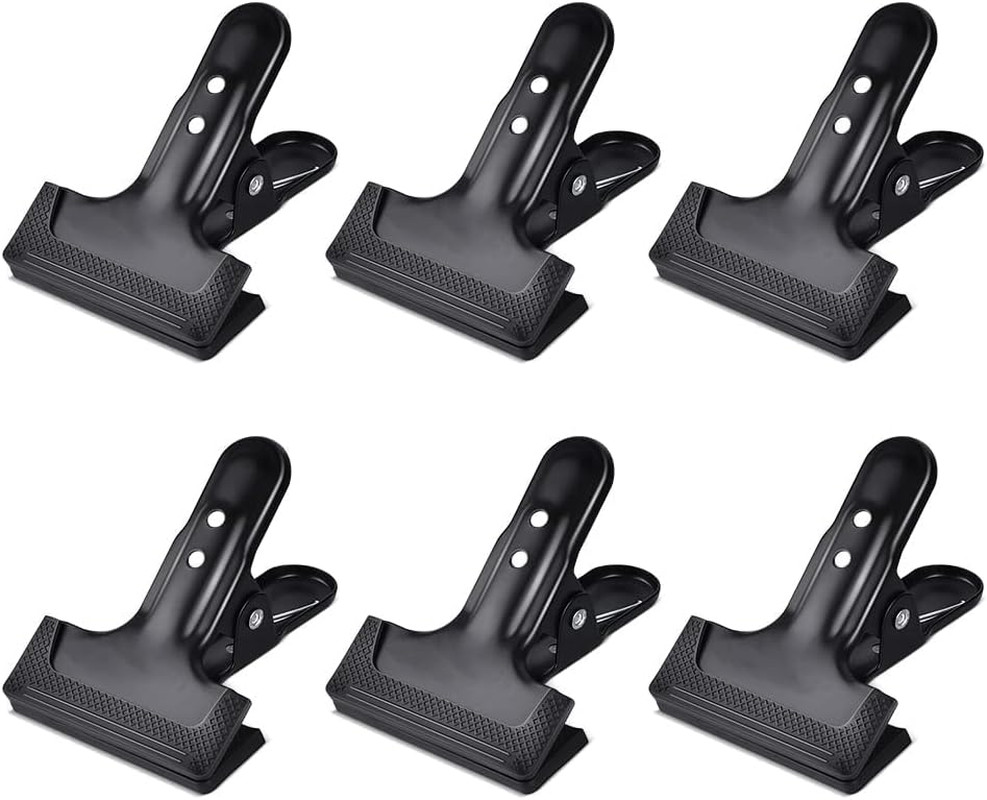 Backdrop Spring Clamps – 6 Pack of 4″ Heavy Duty Clips for Photography Backgroun