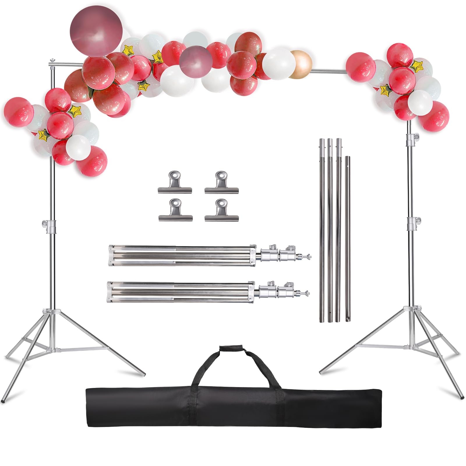 9.2 X 10 FT Stainless Steel Heavy Duty Backdrop Stand, Adjustable Background …
