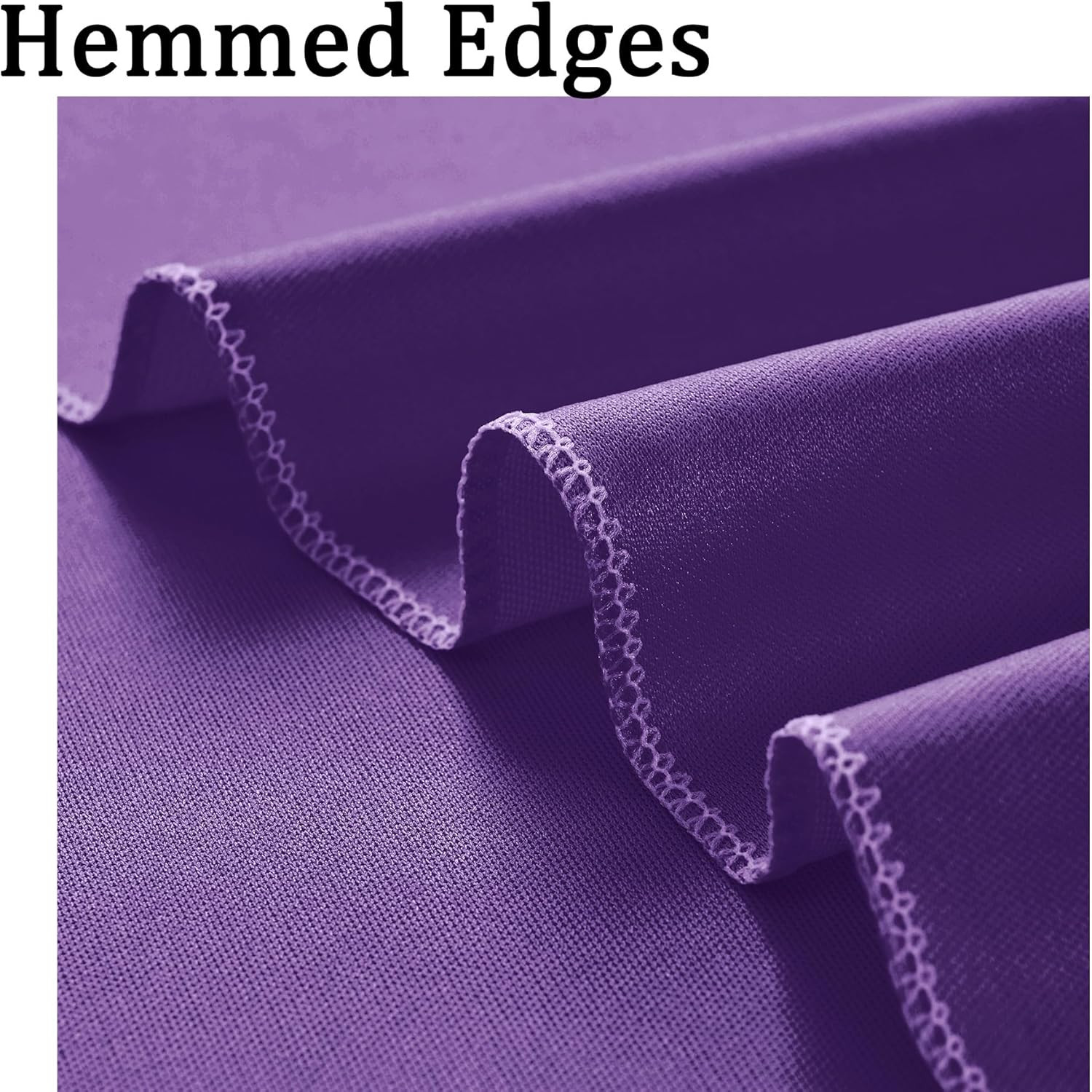 10Ft X 10Ft Wrinkle Free Purple Backdrop Curtain for Parties, Polyester Backdrop