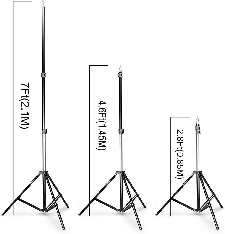 SLOW DOLPHIN Photo Video Studio 10Ft Adjustable Backdrop Support System Kit Back