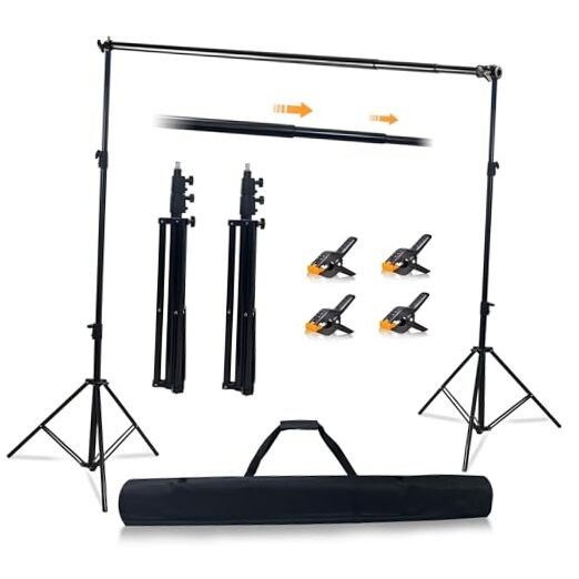 10x10ft Photo Backdrop Stand Heavy Duty Adjustable Support System, Universal