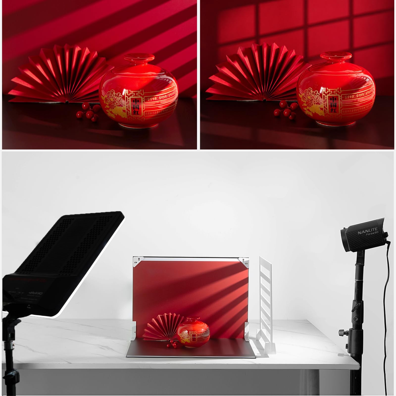 12 PCS Tabletop Paper Background Kit Product Food Photography 16.5×11.7″