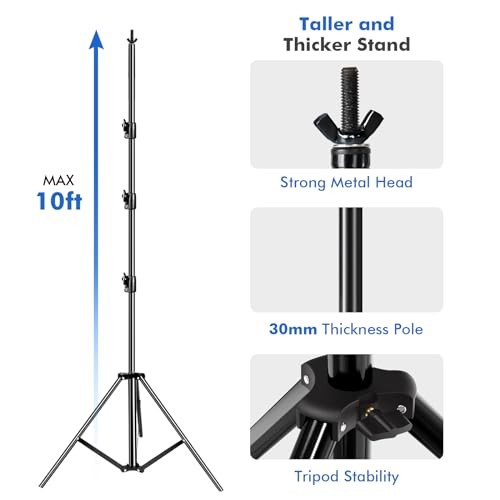Photo Video Studio 20ft (Wide) x 10ft (Tall) Heavy Duty Adjustable Width &