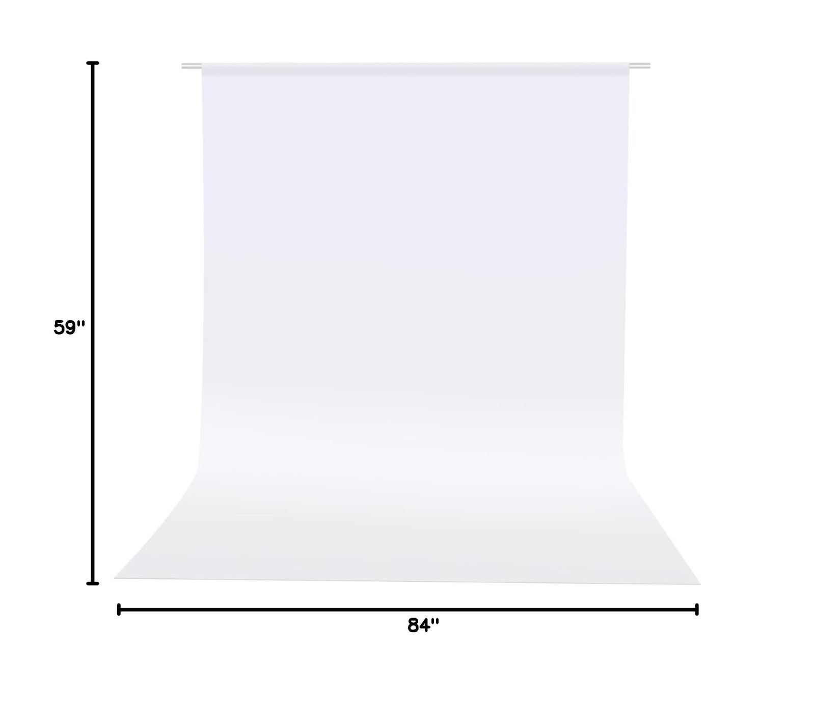 Photo Backdrop Curtains, 5X6.56 Ft White Backdrop for Photoshoot, White Photogra