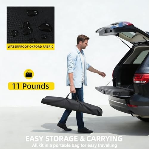 Backdrop Stand 10x8ft(WxH), Portable Photo Studio Background Stand Support Kit