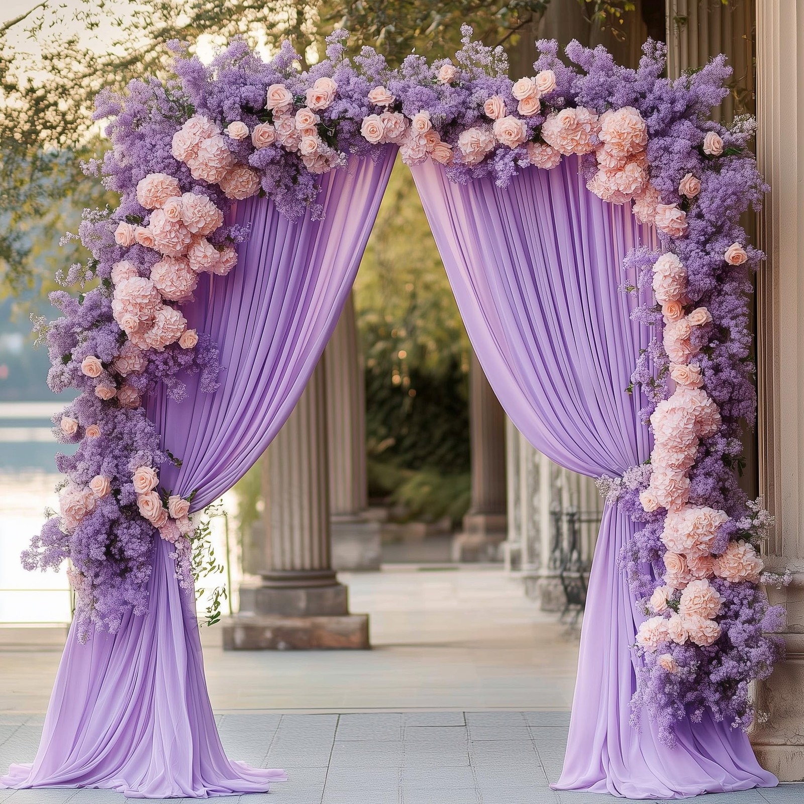 Lavender Purple Backdrop Curtain for Parties 10x8FT Photo Backdrop Drapes for…