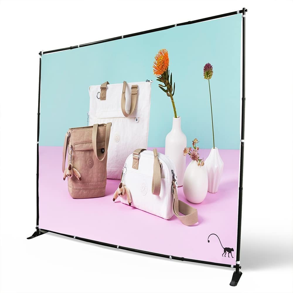 10 X 8 Ft Backdrop Banner Stand Step and Repeat Display Stand Adjustable Phot…