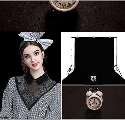 Lyly County Background 5x7ft Non-Woven Fabric Solid Black Screen Photo Backdrop
