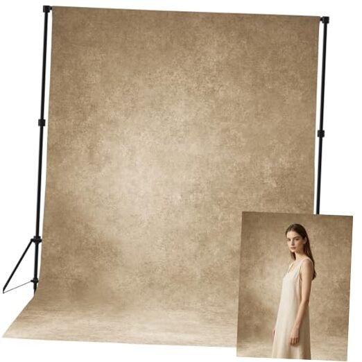 Beige Photo Backdrop,Classic Abstract Texture Photography 8x10ft Beige Textured