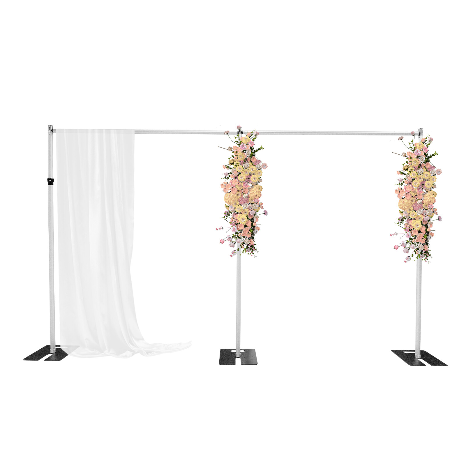 20x10ft Adjustable Pipe Drape Backdrop Stand Kit Photography Background Support