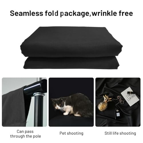 Backdrop for Photoshoot 10 X 20 FT, Large Photography Photo 10*20 Black