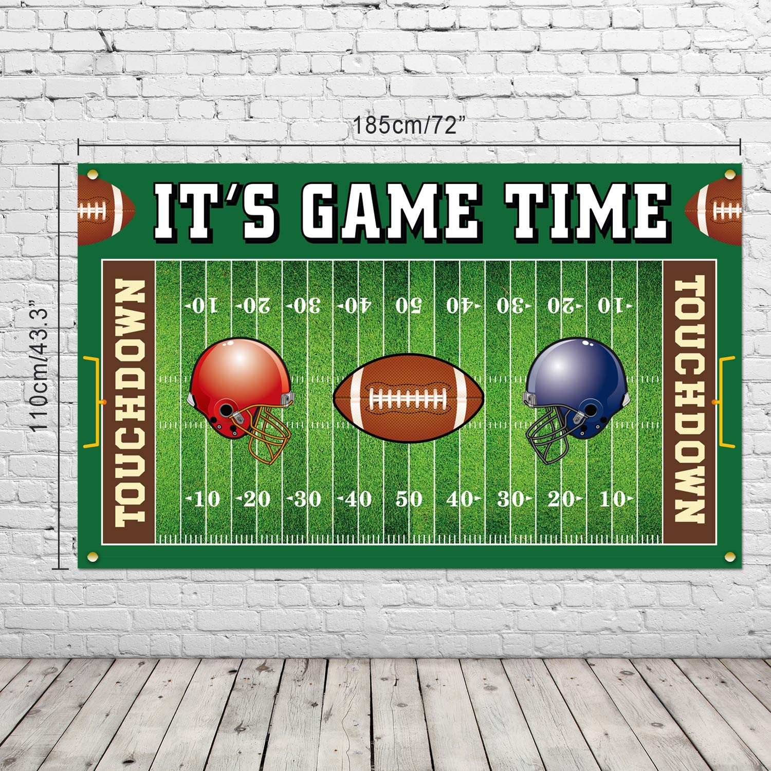 Football Field Backdrop Banner Decorations Large Football Background for Spor…