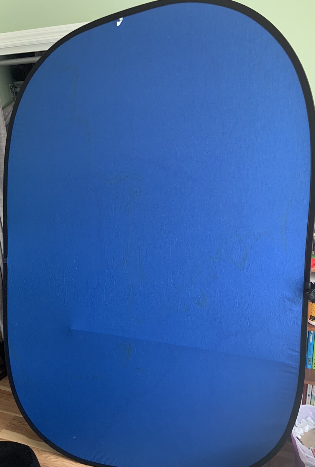 Impact Super Collapsible Background BGC-CB-57 (Chroma Blue, 5’× 7′) Used- READ