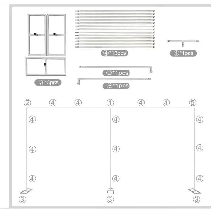 10x20Ft Wedding Backdrop Stand Heavy Duty Pipe Kit Curtain Frame Photography