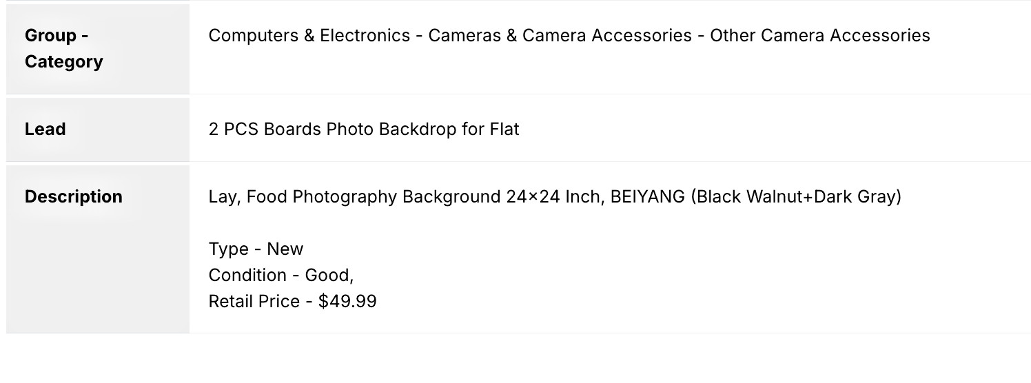 2 PC Photography Background 24×24 Inch, BEIYANG (Black Walnut+ Dark Gray+ White)