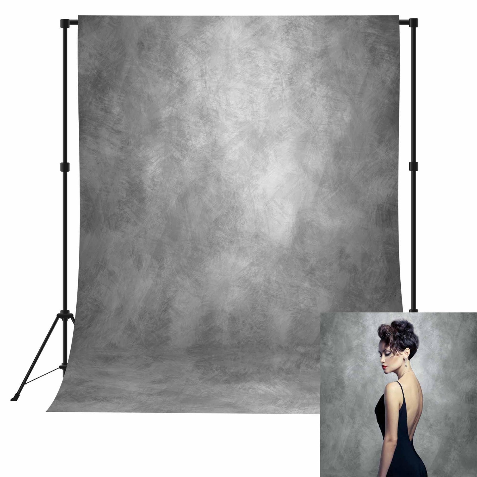 Light Grey 8x10ft Abstract Photography Backdrop – Studio Background Prop for Por
