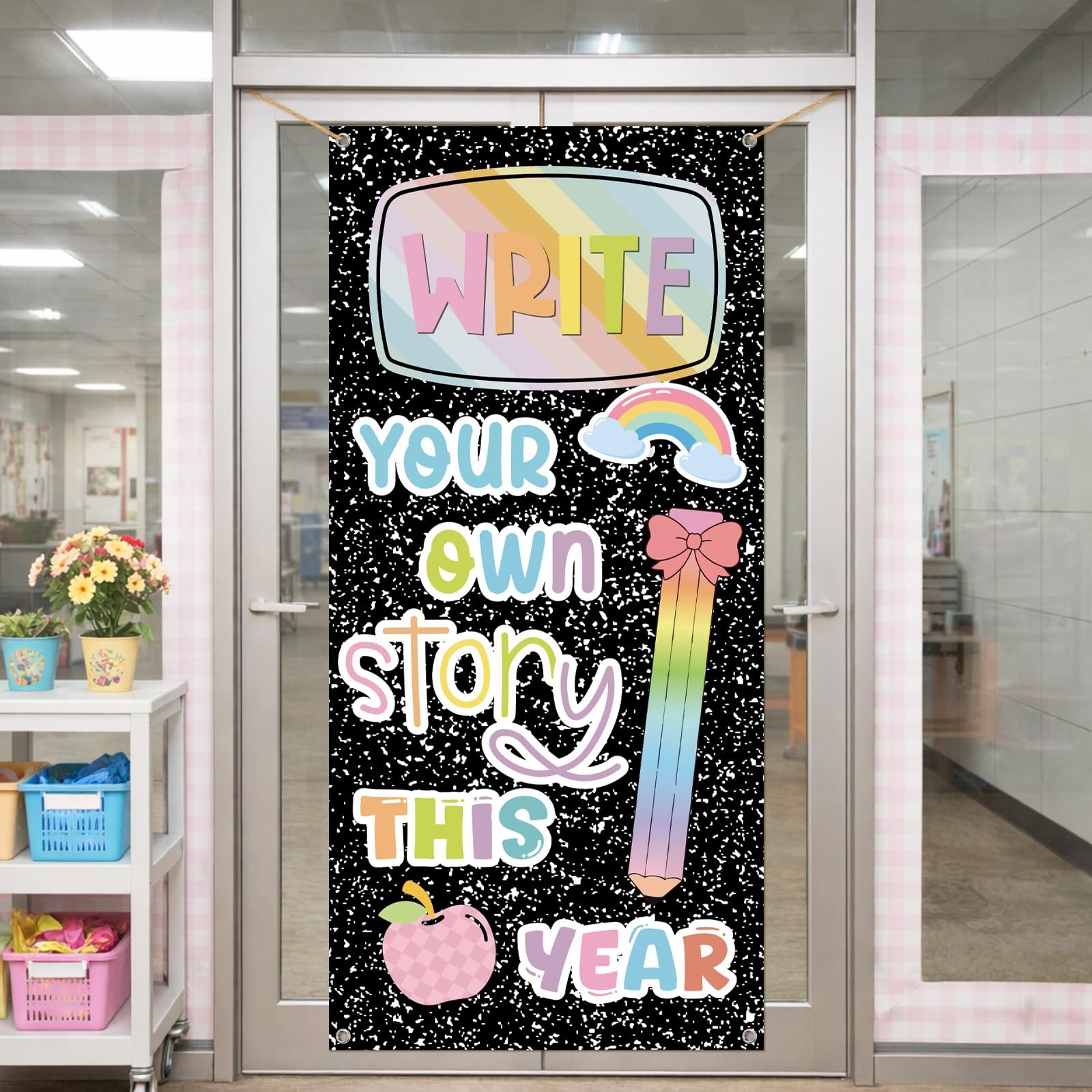 Composition Book Door Cover Back to School Classroom Decoration Composition N…