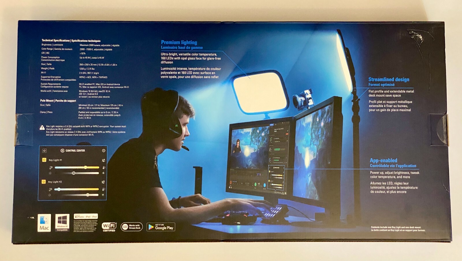 New Elgato Key Light Professional Studio LED Panel 2800 Lumens Color Adjustable