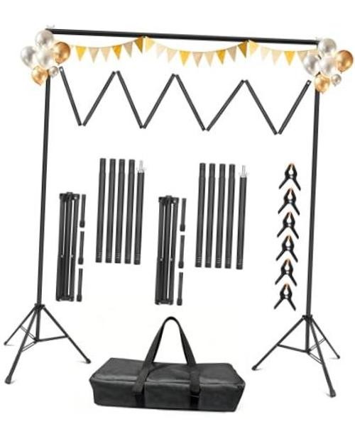 Backdrop Stand 10 x 8 Ft (WxH), Adjustable Photography Background Stand 10x8FT