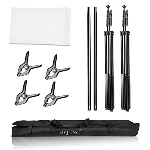 Photo Background Support System with 10 x 10ft Backdrop Stand Kit,10 x12ft
