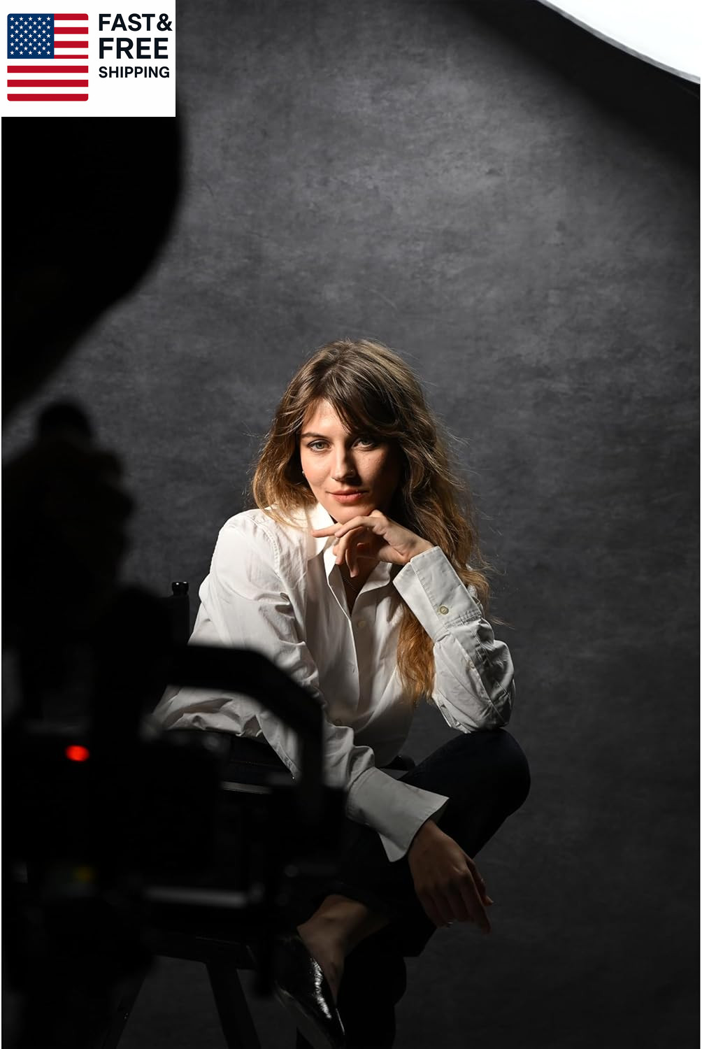 8X10Ft Light Grey Professional Portrait Backdrop Abstract Textured Photography B
