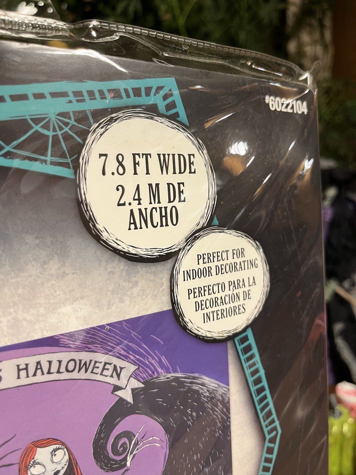 Nightmare Before Christmas Backdrop 8’ X 5’ Party Wall Decor Halloween 6022104