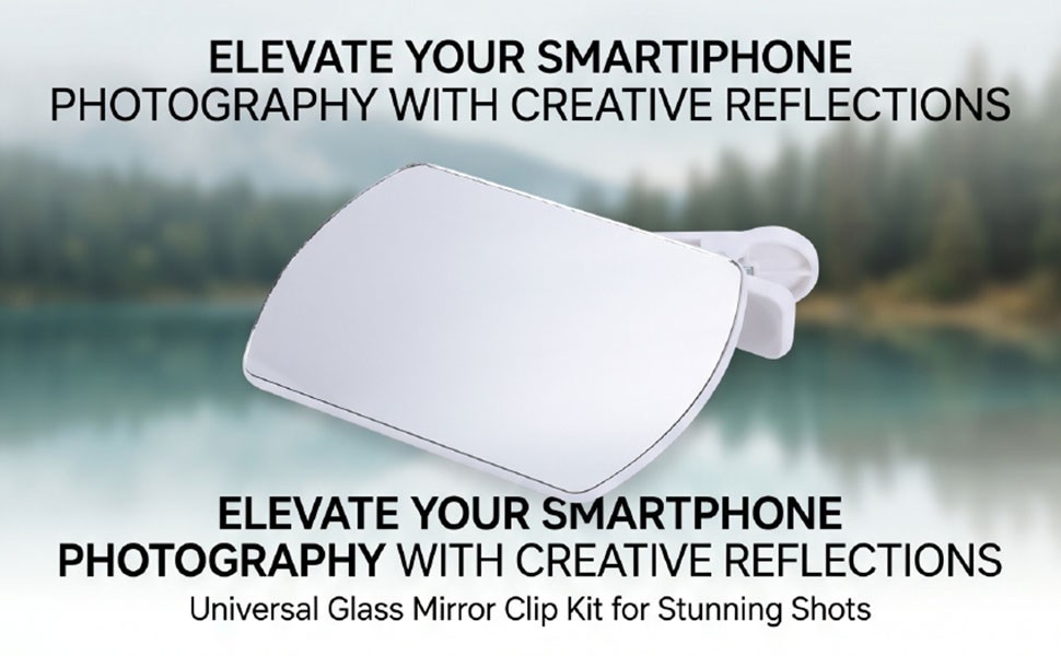 Universal Glass Phone Reflection Mirror For Creative Photography IQDT