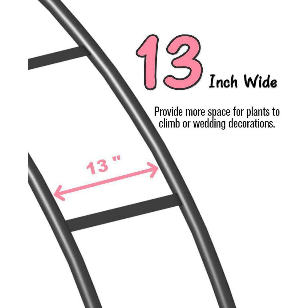Metal Arch Backdrop Stand 102 W X 88.8 H Double-Tube Structure for Weddings and