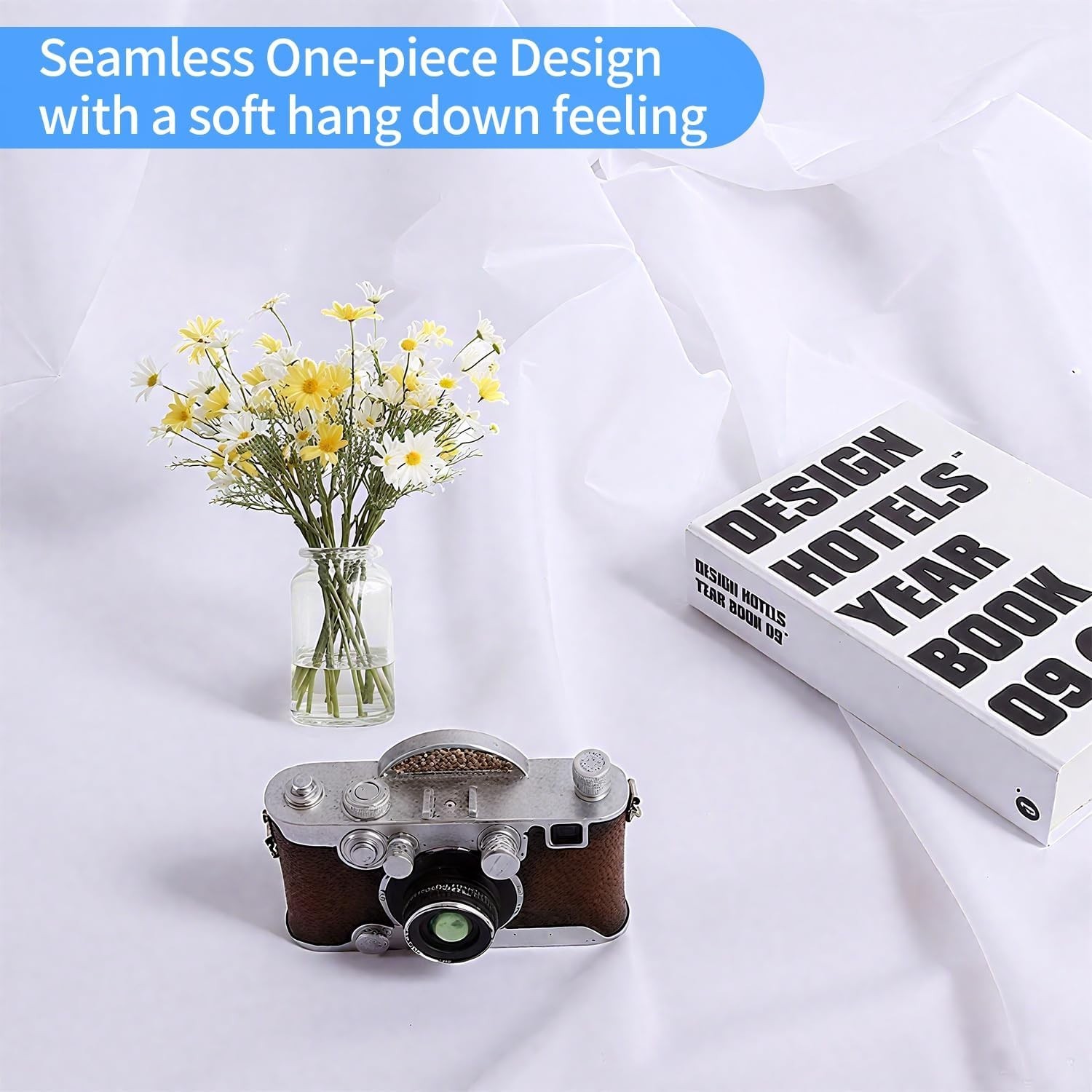 5×7 ft White Photography Backdrop for Versatile Events & Photography