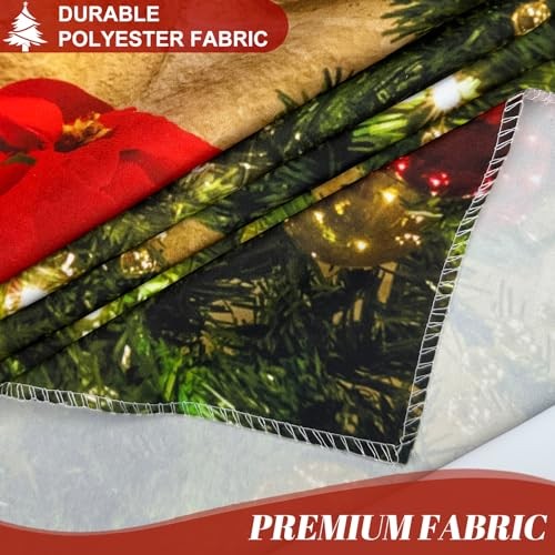 7x5ft Christmas Fireplace Theme Backdrop for Photography Tree Sock 7ft by 5ft