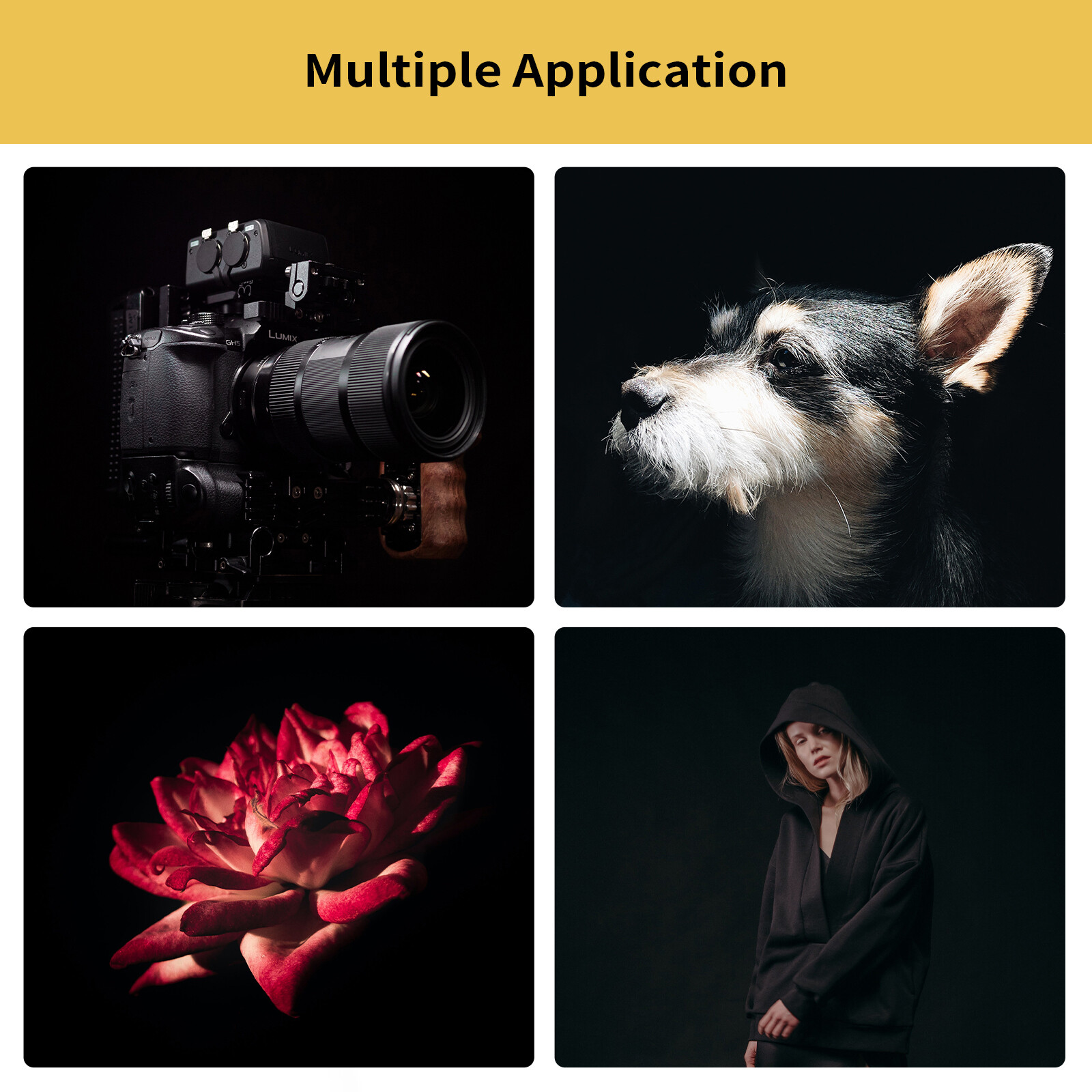 Non-Reflective Fabric Portrait Black Backdrop Photography Photo Backgroud Studio