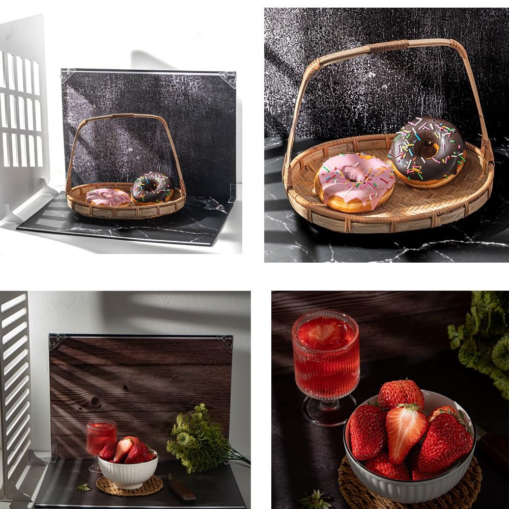 10 PCS 20 Patterns Product Photography Backdrops Kit 16.5×11.7 Inch Board
