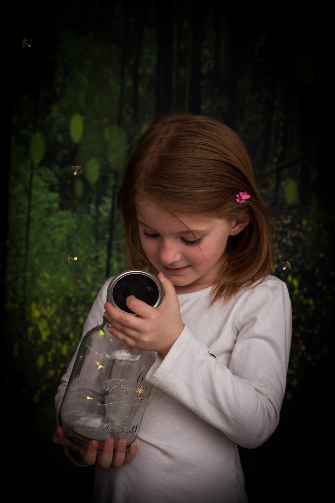 5×7′ Firefly Forest Photography Backdrop | Fairy Fantasy Photo Background