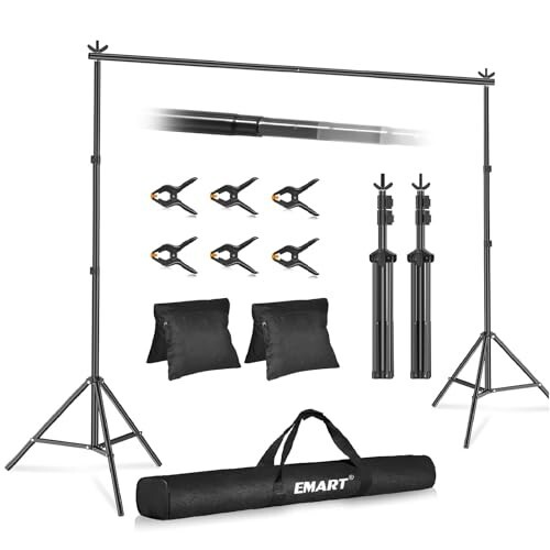 New Emart Backdrop Stand 10×8.5ft(WxH) Photo Studio Adjustable Background Stand