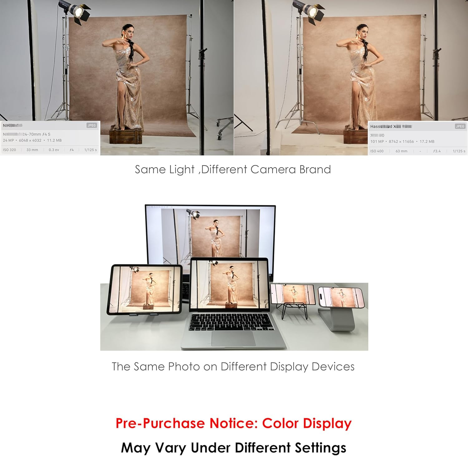 8X16Ft Beige Abstract Textured Professional Photography Backdrop Fabric for Stud