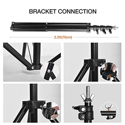 10 X 10 ft Photo Video Studio Background Support Stand, Adjustable Heavy Duty