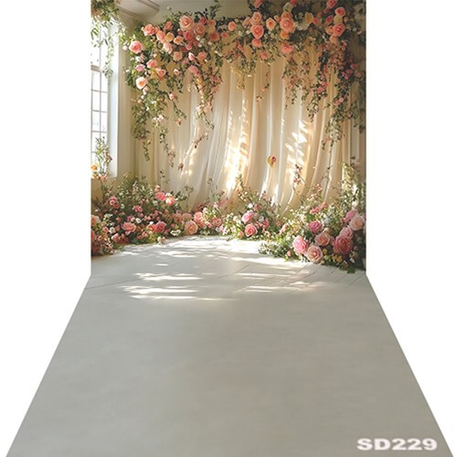 10’x20′ Flower Window Curtain Scenic Microfiber Fabric background backdrop SD229