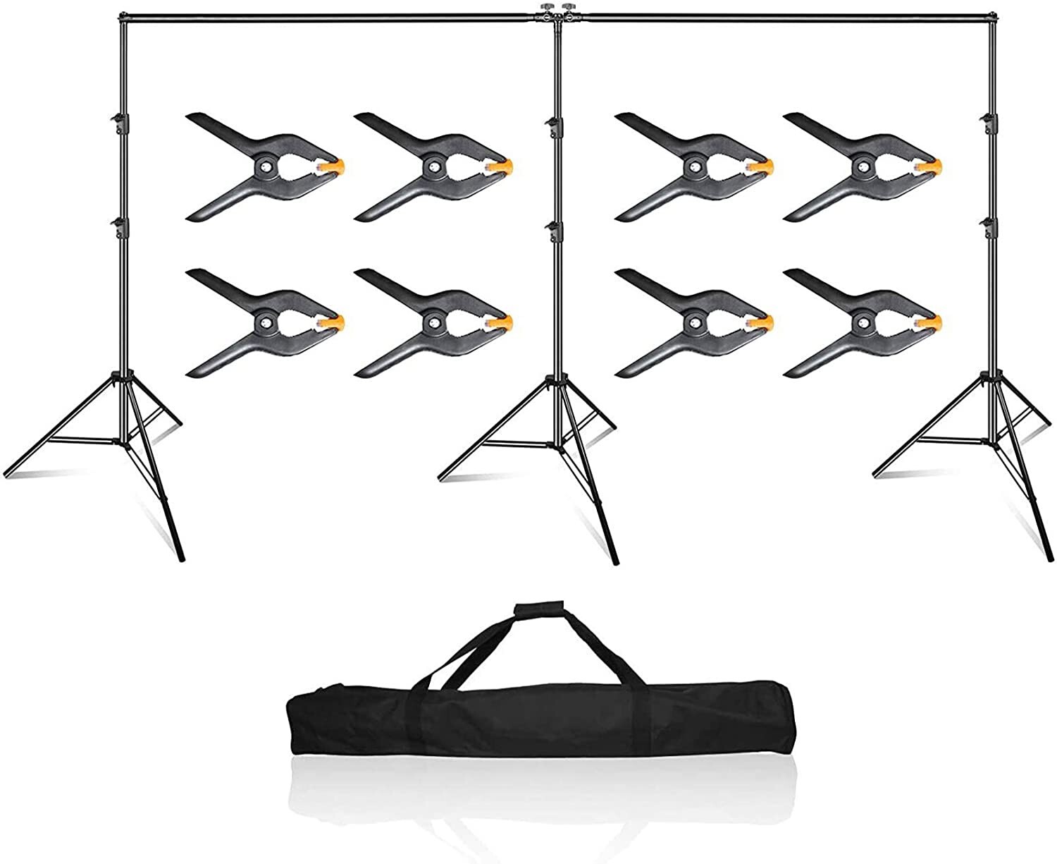 EMART Photo Video Studio 20 ft Wide 10 ft Tall Adjustable Heavy Duty Photogra…