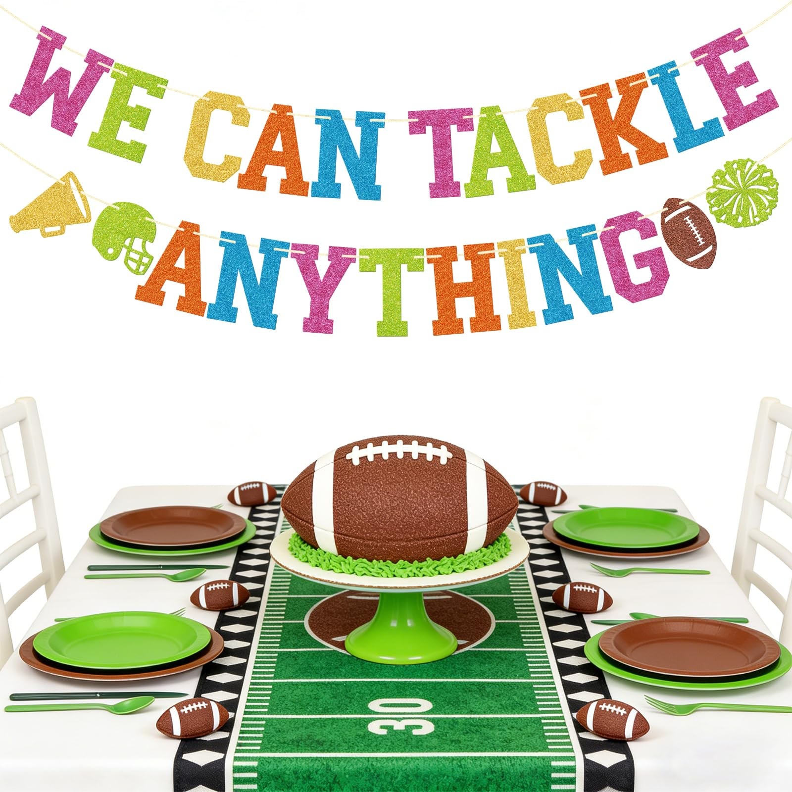Football Classroom Banner – We Can Tackle Anything Football Decorations – Spo…