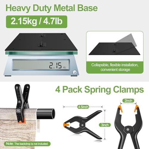 Heavy Duty Backdrop Stand Adjustable Photo Background Stand Support 10x10ft