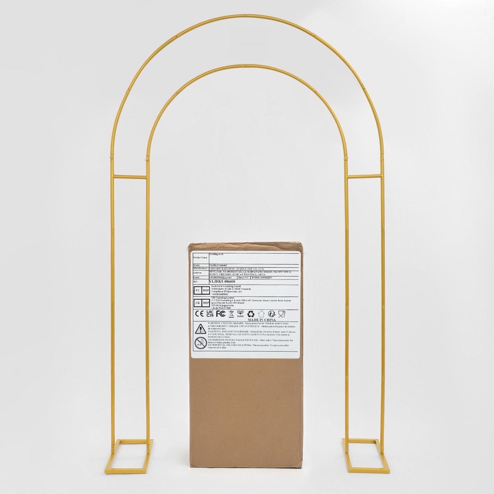 Arch Backdrop Stand,White Wedding Arch Backdrop Stand, Metal Arch Backdrop Stand