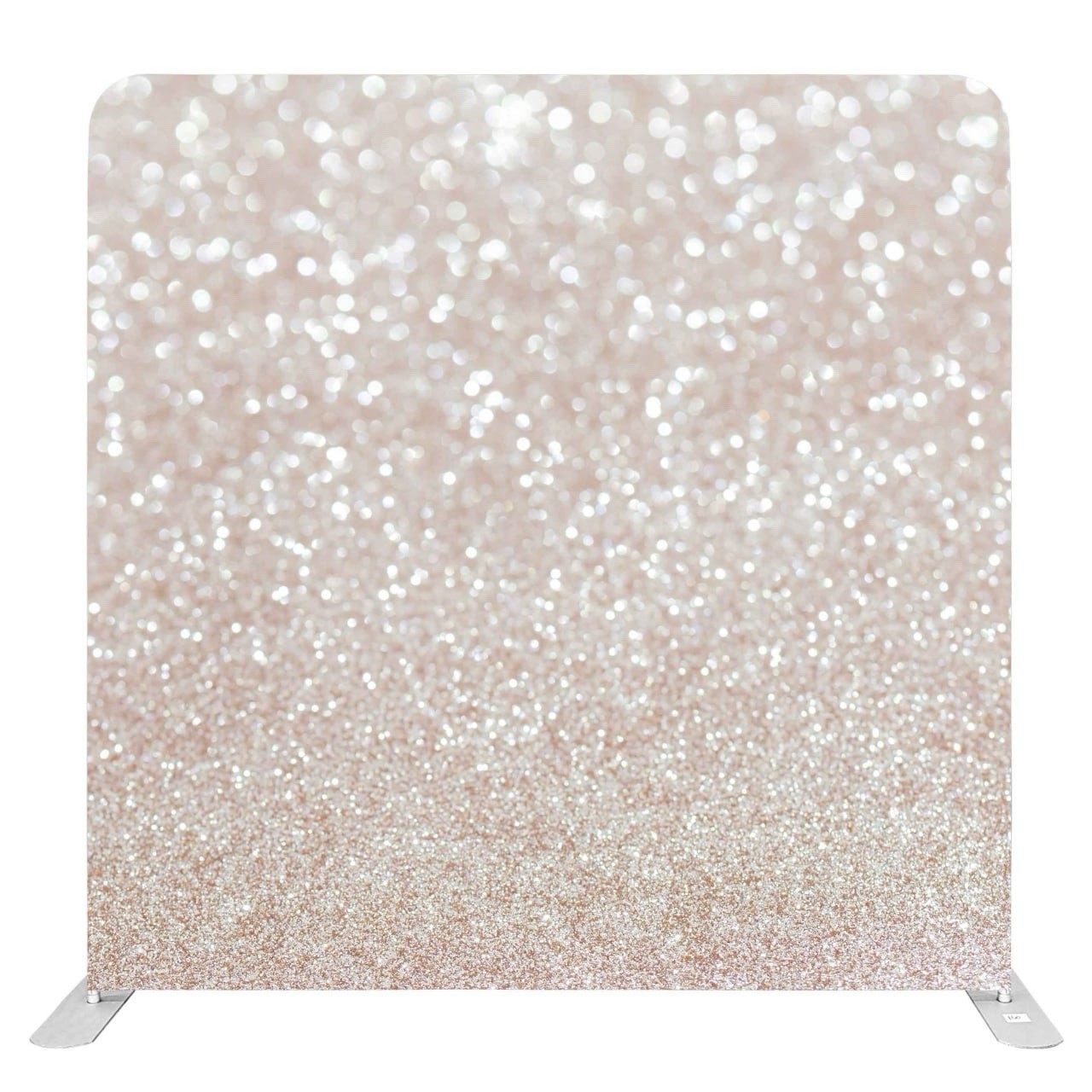 8×8 Light Champagne Glitter Pillow Cover Backdrop Fabric Only – No Frame