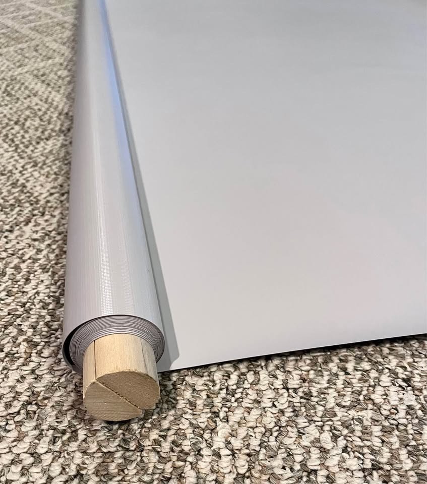 Denny Manufacturing photography Vinyl roll backdrop 6’x12′ w/ carry bag Lt. Gray