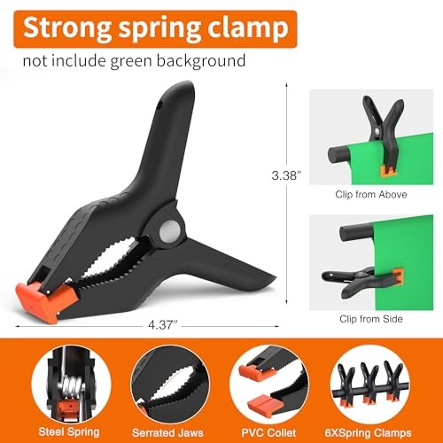 Portable T-Shape Backdrop Stand Support Kit 8×5.3ft, Adjustable Photo 8×5.3Ft