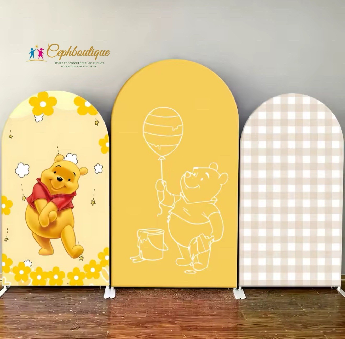 Cartoon Backdrop and 3pcs Arch Backdrop Cover Photo Phot