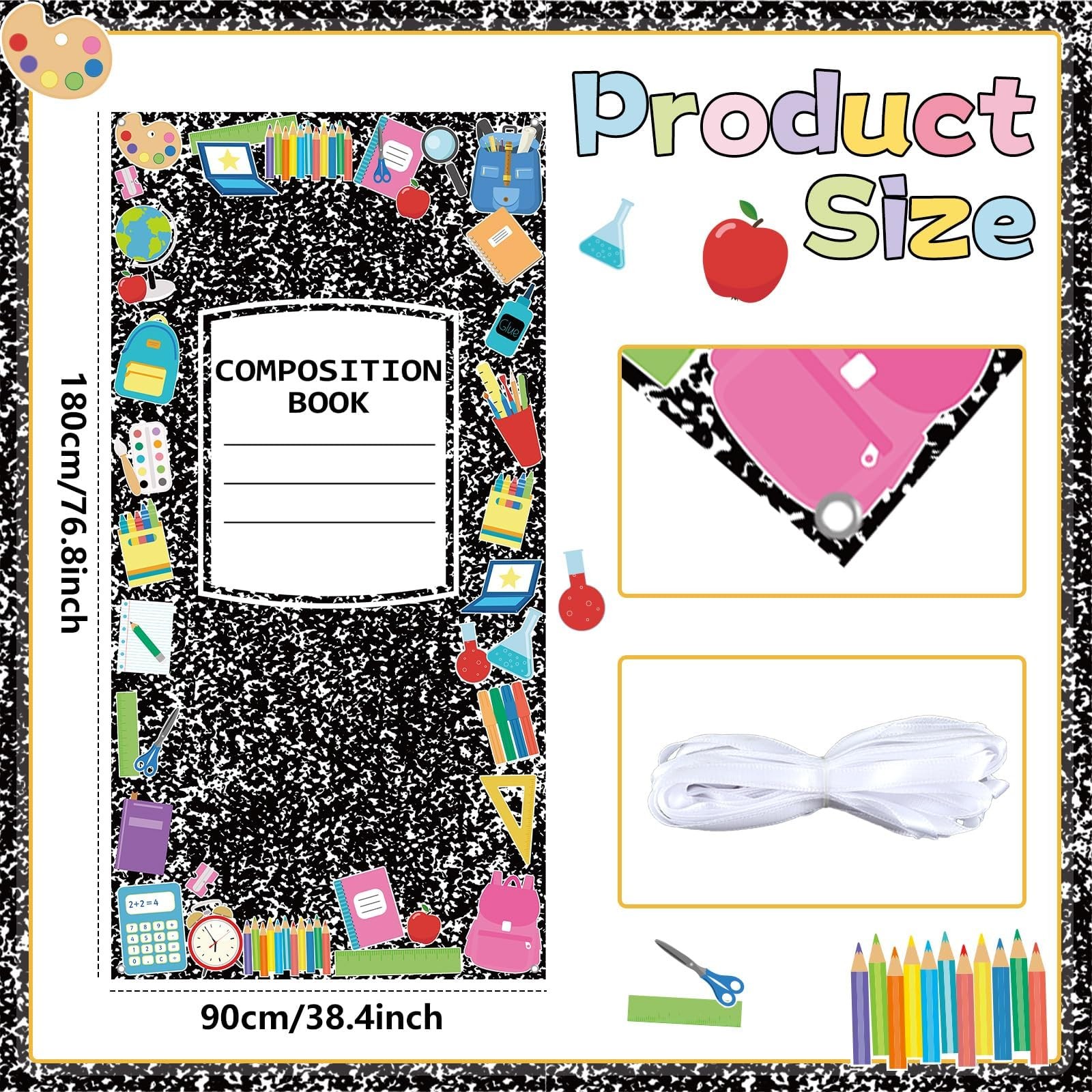 Composition Book for Back to School Classroom Door Decor First Day of School …