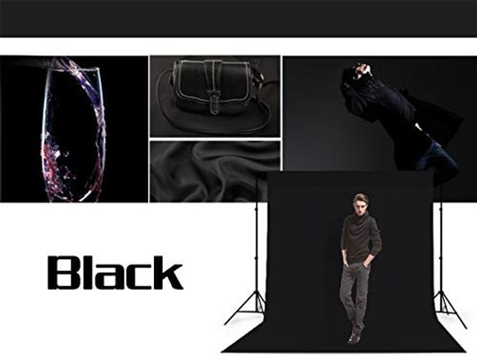 Photography Backdrop for Photoshoot, Fabric, 5×7 FT | Versatile 5X7 FT Black